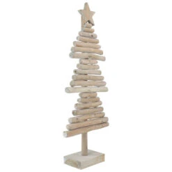 Northlight Rustic Wooden Christmas Tree With Star Decoration - 25.5" -Northlight Christmas northlight hh87688 1 39358.1669970845