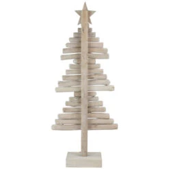 Northlight Rustic Wooden Christmas Tree With Star Decoration - 25.5" -Northlight Christmas northlight hh87688 2 01273.1669970845