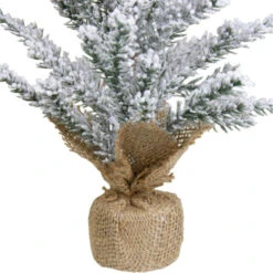 Northlight Flocked Mini Pine Slim Artificial Christmas Tree With Jute Base - Unlit - 12" 5 Northlight Flocked Mini Pine Slim Artificial Christmas Tree With Jute Base - Unlit - 12" -Northlight Christmas northlight hn89338 2 sample 26630.1602899223