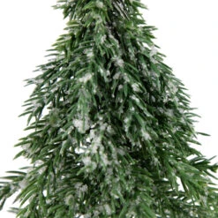 Northlight Frosted Icy Pine Christmas Tree With Jute Base - 7.5" -Northlight Christmas northlight hn92684 03 30507.1691247508
