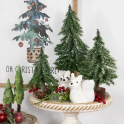 Northlight Frosted Icy Pine Tree With Jute Base Christmas Tree - 14" - Unlit -Northlight Christmas northlight hn926852c20hn926842c20hn92686 styled 2 46390.1691161226
