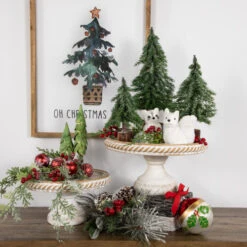 Northlight Frosted Icy Pine Christmas Tree With Jute Base - 10.5" -Northlight Christmas northlight hn926852c20hn926842c20hn92686 styled 97574.1691161226