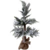 Northlight Heavily Flocked Pine Christmas Tree In Natural Jute Base - 27.5" -Northlight Christmas northlight hn92700 1 pre20list 66552.1636200438