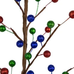 Northlight Glittered Ball Ornament Artificial Christmas Tree - Unlit - 24" -Northlight Christmas northlight hn95108 03 54364.1704379349