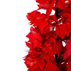 Northlight 4' Pre-Lit Fiber Optic Color Changing Red Poinsettia Christmas Tree -Northlight Christmas northlight j15604 2 33609.1665610749