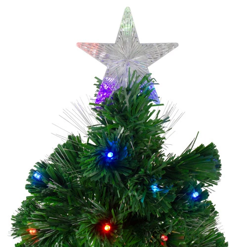 Northlight 4' Pre-Lit Potted Fiber Optic Artificial Christmas Tree, Multicolor LED Lights 5 Northlight 4' Pre-Lit Potted Fiber Optic Artificial Christmas Tree, Multicolor LED Lights - Image 3