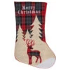 Northlight 19" Green And Red Plaid Reindeer With Forest Trees Christmas Stocking -Northlight Christmas northlight j90447 1 03212.1603850826