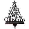 Northlight We Wish You A Merry Christmas Tree Stocking Holder - 6.25" -Northlight Christmas northlight j96408 01 73285.1719611162