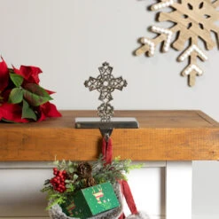 Northlight Filigree Cross Christmas Stocking Holder - 5" -Northlight Christmas northlight j96409 styled 02 54390.1727317578
