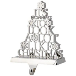 Northlight "It's Beginning To Look A Lot Like Christmas" Metal Tree Stocking Holder - 6.5" 12 Northlight "It's Beginning To Look A Lot Like Christmas" Metal Tree Stocking Holder - 6.5" -Northlight Christmas northlight j96415 03 74999.1719611160