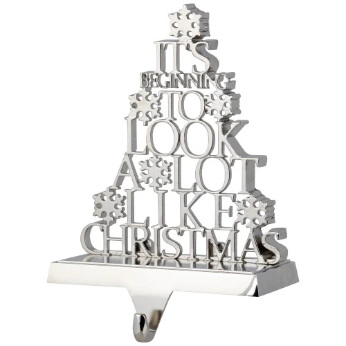 Northlight "It's Beginning To Look A Lot Like Christmas" Metal Tree Stocking Holder - 6.5" 7 Northlight "It's Beginning To Look A Lot Like Christmas" Metal Tree Stocking Holder - 6.5" - Image 5