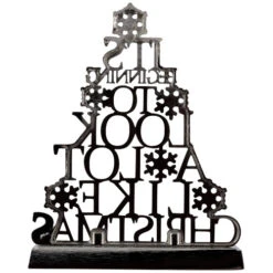 Northlight "It's Beginning To Look A Lot Like Christmas" Metal Tree Stocking Holder - 6.5" 13 Northlight "It's Beginning To Look A Lot Like Christmas" Metal Tree Stocking Holder - 6.5" -Northlight Christmas northlight j96415 04 93838.1719611160