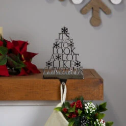 Northlight "It's Beginning To Look A Lot Like Christmas" Metal Tree Stocking Holder - 6.5" 10 Northlight "It's Beginning To Look A Lot Like Christmas" Metal Tree Stocking Holder - 6.5" -Northlight Christmas northlight j96415 styled 02 86355.1719611160