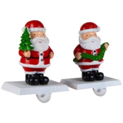 Northlight Santa Claus Christmas Stocking Holders - 4.75" - Set Of 2 -Northlight Christmas northlight j96416 02 45303.1719611161