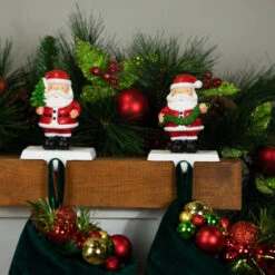 Northlight Santa Claus Christmas Stocking Holders - 4.75" - Set Of 2 -Northlight Christmas northlight j96416 styled 02 35075.1719611161