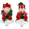 Northlight Festive Elves Christmas Stocking Holders - 5" - Set Of 2 -Northlight Christmas northlight j96417 01 21859.1719611160