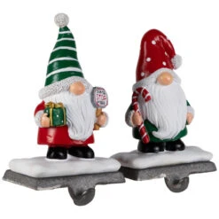 Northlight Santa Gnomes Christmas Stocking Holders - 6.25" - Set Of 2 -Northlight Christmas northlight j96418 02 95583.1719611160