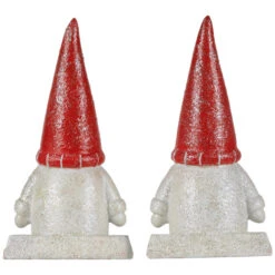 Northlight Glittered Gnome Christmas Stocking Holders - 8.25" - Set Of 2 -Northlight Christmas northlight j96421 04 97906.1726106057