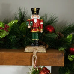 Northlight Glittered Nutcracker Soldier With Gift Christmas Stocking Holder - 9.5" 10 Northlight Glittered Nutcracker Soldier With Gift Christmas Stocking Holder - 9.5" -Northlight Christmas northlight j96422 styled 02 50977.1719611160
