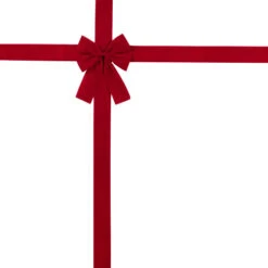 Northlight 14' Classic Red Velvet Christmas Door Bow -Northlight Christmas northlight j99430 120long 79911.1680285010