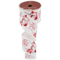 Northlight Snowman "Let It Snow" Wired Craft Christmas Ribbon 2.5" X 10 Yards 9 Northlight Snowman "Let It Snow" Wired Craft Christmas Ribbon 2.5" X 10 Yards -Northlight Christmas northlight j99443 02 07778.1697906053
