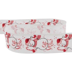 Northlight Snowman "Let It Snow" Wired Craft Christmas Ribbon 2.5" X 10 Yards 11 Northlight Snowman "Let It Snow" Wired Craft Christmas Ribbon 2.5" X 10 Yards -Northlight Christmas northlight j99443 04 47272.1697906052