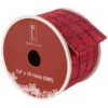 Northlight Red Woven Square Plaid Wired Craft Christmas Ribbon 2.5" X 10 Yards 1 Northlight Red Woven Square Plaid Wired Craft Christmas Ribbon 2.5" X 10 Yards -Northlight Christmas northlight j99447 01 78904.1697906051