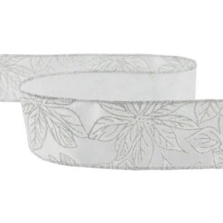 Northlight Shimmering Silver Floral Wired Craft Christmas Ribbon 2.5" X 10 Yards 11 Northlight Shimmering Silver Floral Wired Craft Christmas Ribbon 2.5" X 10 Yards -Northlight Christmas northlight j99456 04 53946.1697906051