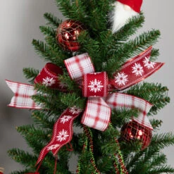 Northlight Red And White Plaid Wired Craft Christmas Ribbon 2.5" X 10 Yards -Northlight Christmas northlight j994582c20j99438 styled 2 91091.1697906051