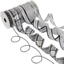 Northlight Set Of 5 Merry Christmas Matching Themed Craft Ribbons 1.5" X 3 Yards -Northlight Christmas northlight j99467 03 12119.1697906052