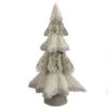 Northlight Sisal And Faux Fur Christmas Tree With Glitter - 20" - Gray -Northlight Christmas northlight ja87533 86951.1600996804