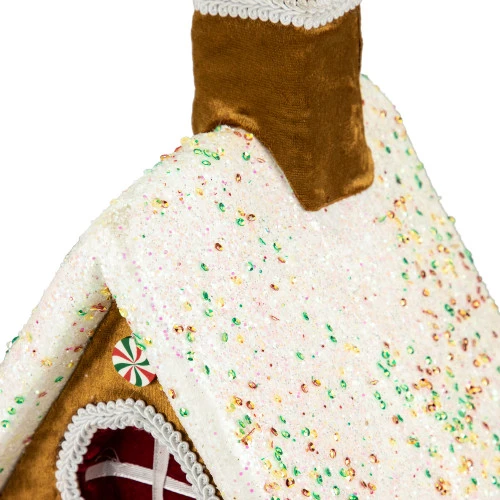 Northlight Gingerbread Glitter Candy House Christmas Decoration - 13" 10 Northlight Gingerbread Glitter Candy House Christmas Decoration - 13" - Image 8