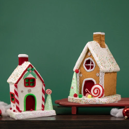 Northlight Peppermint Candy House Christmas Decoration - 11" 4 Northlight Peppermint Candy House Christmas Decoration - 11" - Image 2