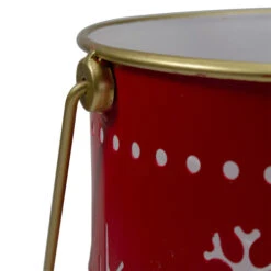 Set Of 2 Red And Gold Metal Snowflake Candle Lanterns Christmas Decoration -Northlight Christmas northlight jf91324 3 12338.1669970843