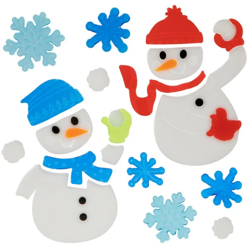 Northlight Set Of 6 Double Sided Christmas Gel Window Clings 5 Northlight Set Of 6 Double Sided Christmas Gel Window Clings - Image 3