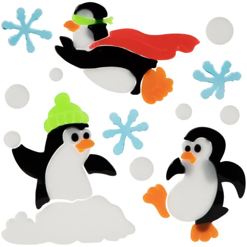 Northlight Set Of 6 Double Sided Christmas Gel Window Clings 10 Northlight Set Of 6 Double Sided Christmas Gel Window Clings - Image 8