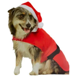 Northlight 32" White And Red Santa Claus Dog Costume With A Hat - Size: S