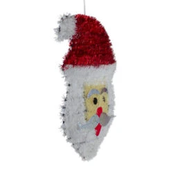 Northlight Tinsel Santa Claus Iridescent Christmas Window Decoration - 19" -Northlight Christmas northlight k90905 1 37832.1618414095
