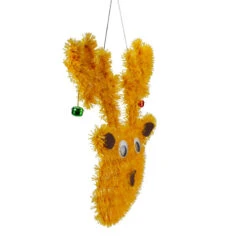 Northlight Tinsel Reindeer With Mini Jingle Bells Hanging Christmas Decoration - 13" - -Northlight Christmas northlight k90906 1 05122.1618414096