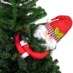 Northlight 27" Plush Santa Claus Christmas Tree Topper, Unlit -Northlight Christmas northlight k94886 06 08561.1691593780