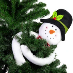 Northlight 25" Plush Snowman Christmas Tree Topper, Unlit -Northlight Christmas northlight k94887 06 71412.1691593475