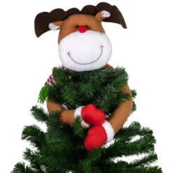 Northlight 26" Plush Reindeer Christmas Tree Topper, Unlit -Northlight Christmas northlight k94888 05 33321.1691593780
