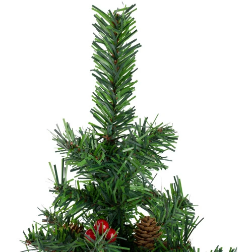 Northlight Potted Red Berries And Pine Cones Medium Artificial Christmas Tree – 16" - Unlit 6 Northlight Potted Red Berries And Pine Cones Medium Artificial Christmas Tree – 16" - Unlit - Image 4