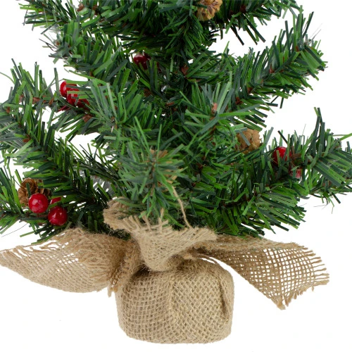 Northlight Potted Red Berries And Pine Cones Medium Artificial Christmas Tree – 16" - Unlit 4 Northlight Potted Red Berries And Pine Cones Medium Artificial Christmas Tree – 16" - Unlit - Image 2