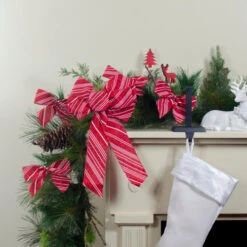 Northlight Glitter Striped 2-Loop Christmas Bow Decorations - 5.5" - Red - Pack Of 6 7 Northlight Glitter Striped 2-Loop Christmas Bow Decorations - 5.5" - Red - Pack Of 6 -Northlight Christmas northlight ky91462 ky91484 3 33572.1664725165