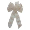Northlight 14" X 9" Sheer And Gold Snowflake 6 Loop Christmas Bow Decoration -Northlight Christmas northlight ky91474 13011.1605666731