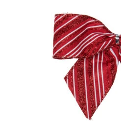 Northlight Glitter Striped 2-Loop Christmas Bow Decorations - 5.5" - Red - Pack Of 6 9 Northlight Glitter Striped 2-Loop Christmas Bow Decorations - 5.5" - Red - Pack Of 6 -Northlight Christmas northlight ky91484 1 51531.1664725165
