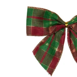Northlight Plaid 2-Loop Christmas Bow Decorations - 5.5" - Red And Green - Pack Of 6 -Northlight Christmas northlight ky91487 1 58157.1608347578