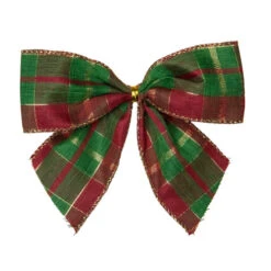 Northlight Plaid 2-Loop Christmas Bow Decorations - 5.5" - Red And Green - Pack Of 6 -Northlight Christmas northlight ky91487 19985.1608347578