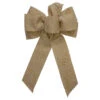 Northlight Glittered Polka Dots 6-Loop Burlap Christmas Bow Decoration - 9" X 14" -Northlight Christmas northlight ky91573 44473.1605666731